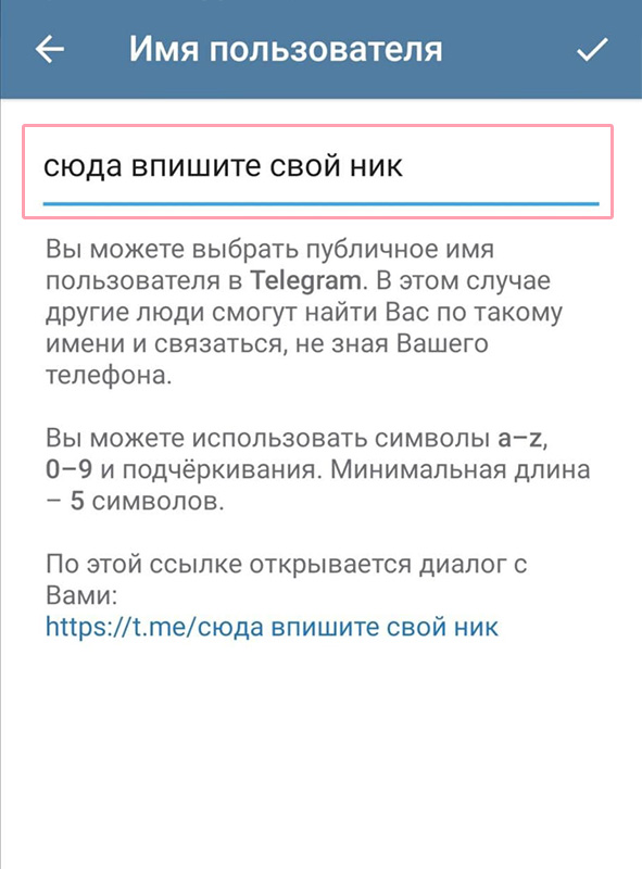 Так выглядит окно настроек Telegram